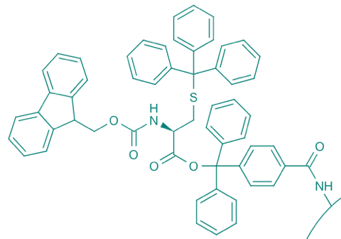 Fmoc-L-Cys(Trt)-TCP-Resin 