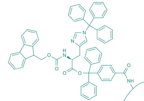 Fmoc-L-His(Trt)-TCP-Resin 