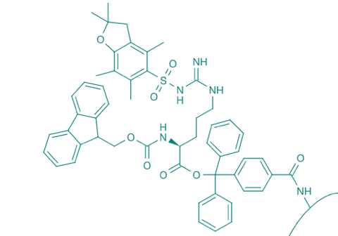 Fmoc-L-Arg(Pbf)-TCP-Resin 