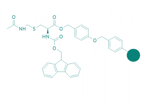Fmoc-Cys(Acm)-Wang Harz (1% DVB; 100-200 mesh; 0,3-0,8 mmol/g)