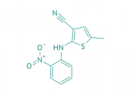5-Methyl-2-((2-nitrophenyl)amino)thiophen -3-carbonitril, 97%