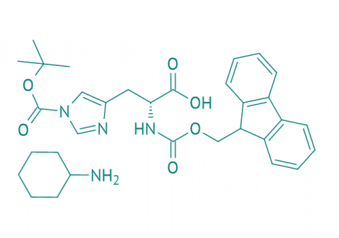 Fmoc-D-His(Boc)-OH  CHA, 98% 