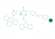 Fmoc-His(Trt)-Wang Harz (1% DVB; 100-200 mesh; 0,3-0,8 mmol/g)