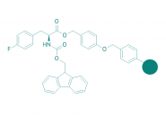 Fmoc-Phe(4-F)-Wang Harz (1% DVB; 100-200 mesh; 0,3-0,8 mmol/g)